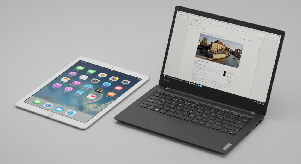 iPad pro to Lenovo laptop